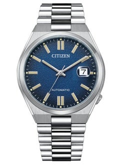 CITIZEN ساعة سيتيزن اتوماتيكية NJ0151-88L، فضي 