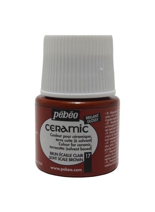 Pebeo - Ceramic Ceramic Paint 17 Light Scale Brown - Image 1