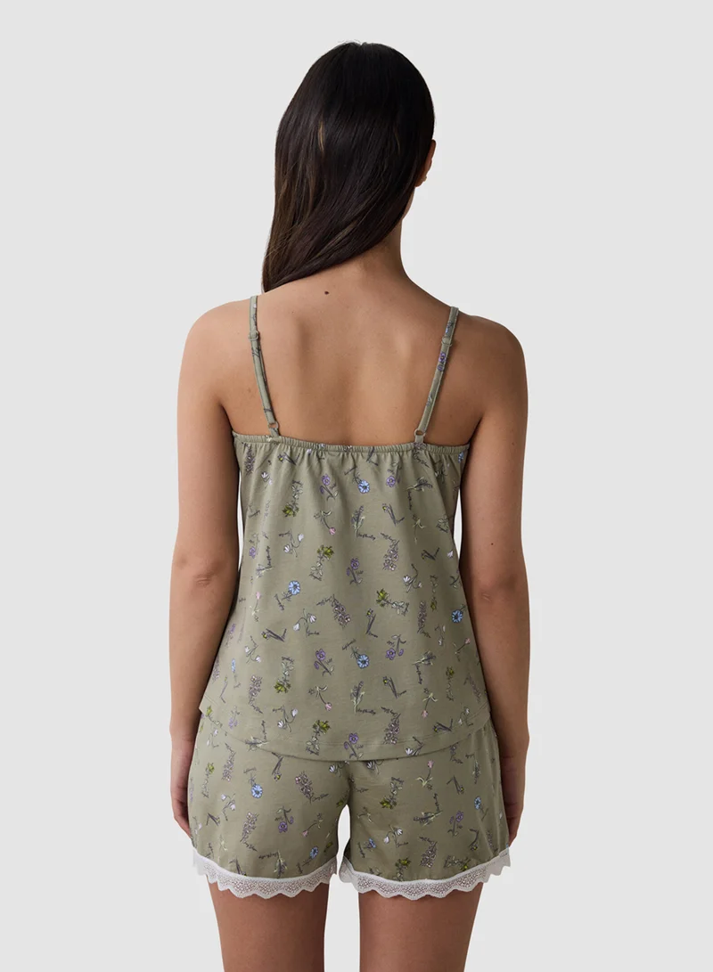 Penti Iris Printed Shorts Pyjama Set