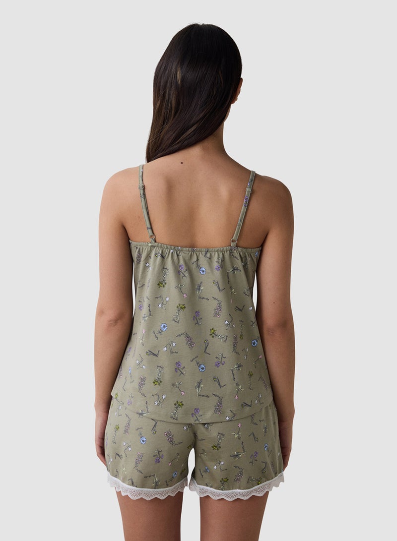Penti Iris Printed Shorts Pyjama Set - Image 2