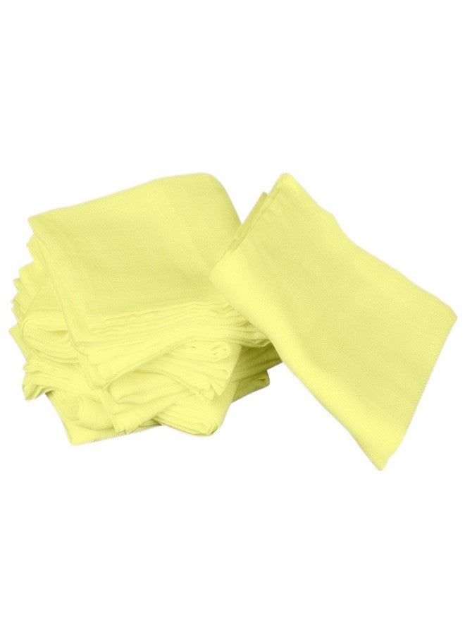 Lula Cotton Muslins Baby Towel-(Pack of 5)-50 CM x 70 CM -Yelloww - Image 1