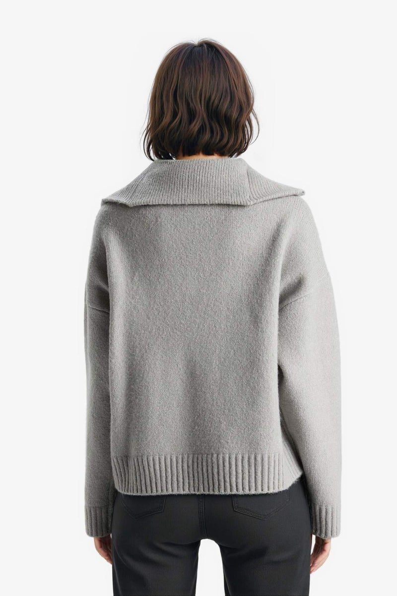 DeFacto Oversize Fit Half Zip Collar Knit Pullover - Image 4