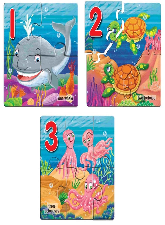 Creative's Early Puzzles Number 1 to 5 | Counting & Number Jigsaw Puzzles | Water Animals | Early Puzzles Series | Educational Game | Knowledge of Water Animals Ages 3 & Up Kids - Image 2