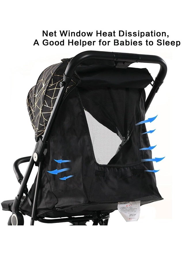 BABYCARA - Ultra Lightweight Compact Folding Travel Cabin Stroller For Baby With Bottle Holder And Extra Mattress - Image 1
