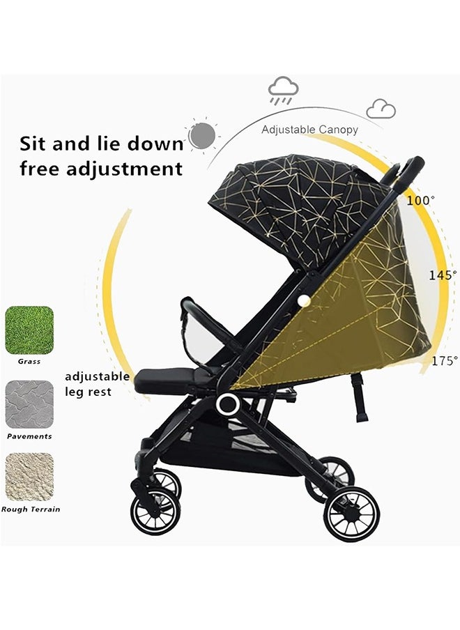 BABYCARA - Ultra Lightweight Compact Folding Travel Cabin Stroller For Baby With Bottle Holder And Extra Mattress - Image 1
