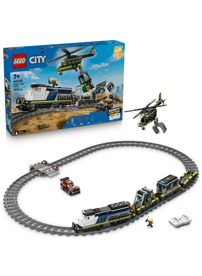 LEGO City Police Train Heist - Toy Train Set for kids 60508 (Age 7+, 1313 Pieces) - Image 1