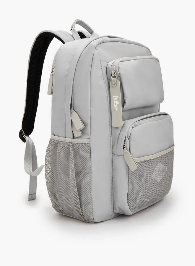 لي كوبر Logo Print School Backpack With Mesh Pocket - 31x19x43 CM