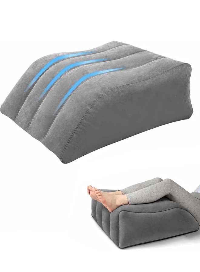 YIM-VIBEHAUS Leg Elevation Pillow Inflatable Wedge Pillows Comfort Leg Pillows for Sleeping Improve Circulataion and Reduce Swelling Suitable for Improving Sleep Quality Pregnant Surgery and Injury Recovery  - Image 1