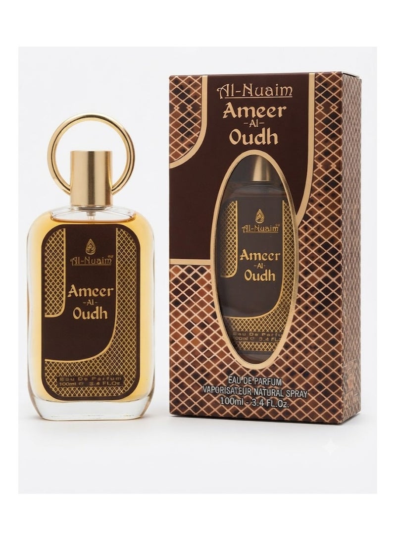 Al Nuaim Al-Nuaim Ameer Al Oudh Eau De Parfum Spray 100ml | Premium Long Lasting Luxury Arabian Oud Perfume for Men & Women | Rich Oriental Woody Oudh Fragrance | High Quality Unisex Signature Scent for Daily Wear, Evening & Special Occasions - Image 1