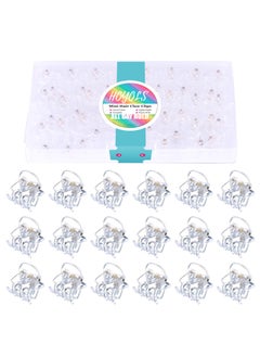 HOYOLS Hoyols Clear Small Hair Clips Mini Claw Clips for Hair Strong Grip Plastic Tiny Jaw Cute Accessories No Slip for Women Girl Short Thick Hair 48 pcs 