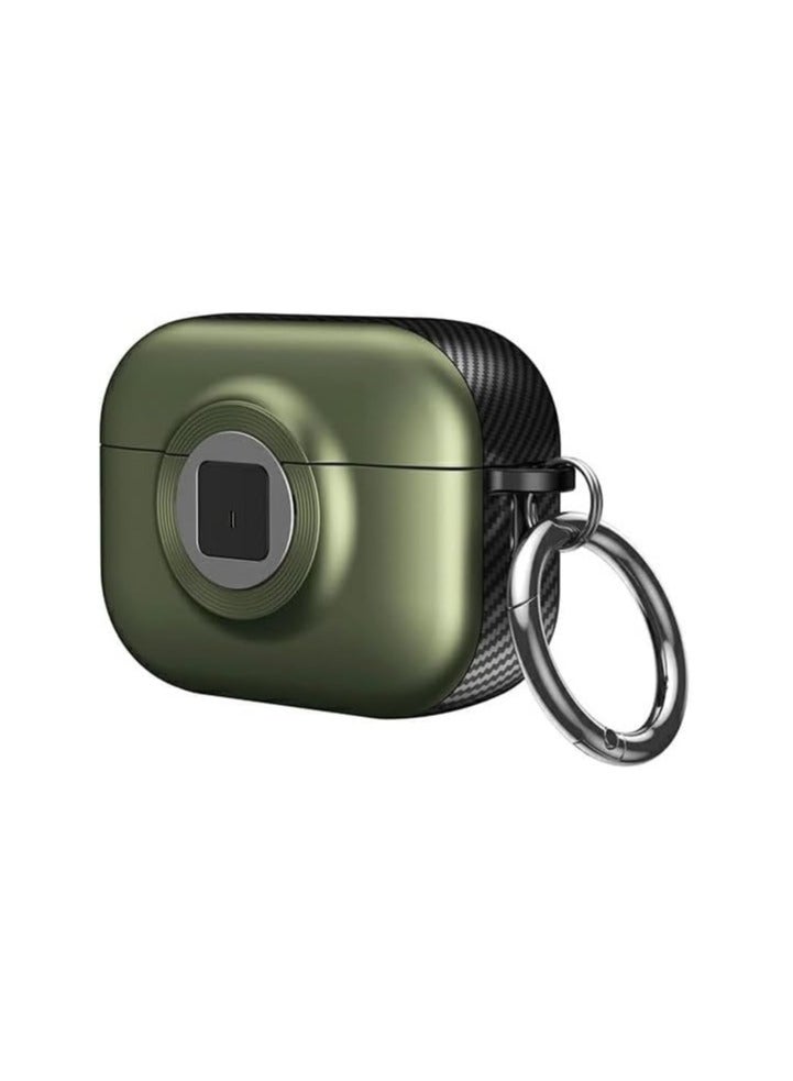 New Collection Compatible with AirPods 4th Generation Case Cover, Soft Skin Silicone Protective Special Design Game Console Design Case Cover with Keychain for AirPods 4 2025 Charging (Camera Green)  - Image 1