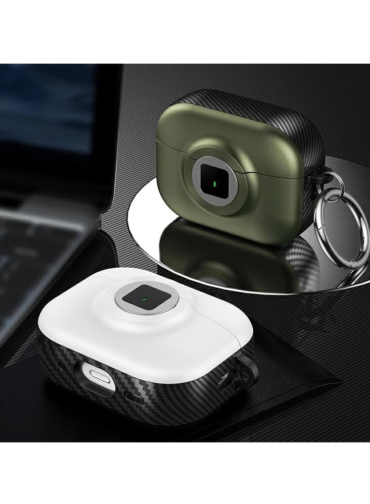 New Collection Compatible with AirPods 4th Generation Case Cover, Soft Skin Silicone Protective Special Design Game Console Design Case Cover with Keychain for AirPods 4 2025 Charging (Camera Green)  - Image 2