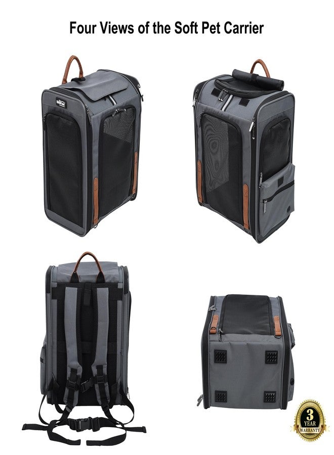 EliteField Deluxe Backpack Pet Carrier (3 Year Warranty, Airline Approved), Travel Soft-Sided Carrier Bag for Dogs, Cats & Small Pets - Image 2