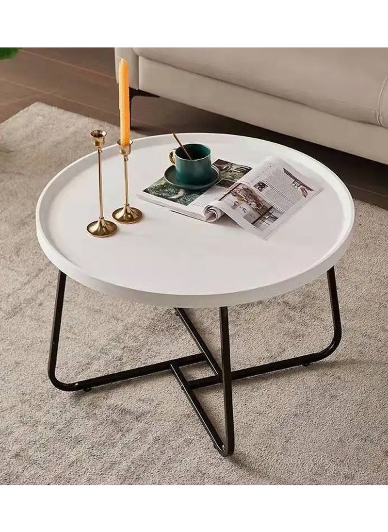 DubaiGallery Nordic living room coffee table luxury writing round side coffee table living room furniture meuble de salon furniture  - Image 2