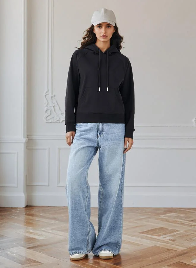 سبلاش فيڤ Rope Drawcord Hoodie with Kangaroo Pockets