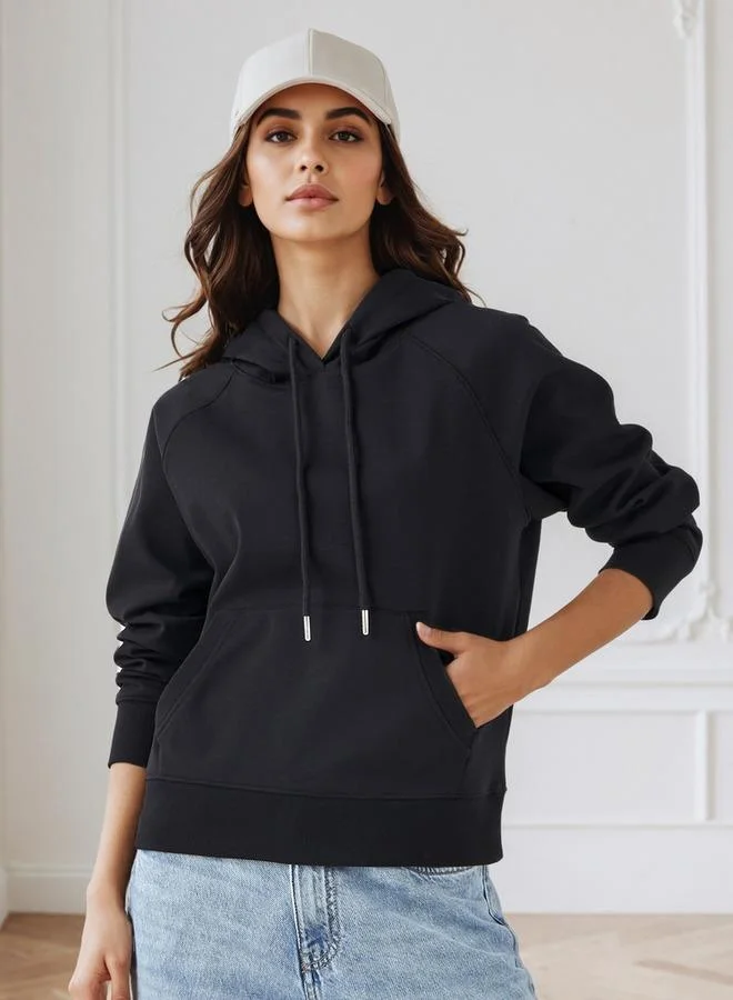 سبلاش فيڤ Rope Drawcord Hoodie with Kangaroo Pockets