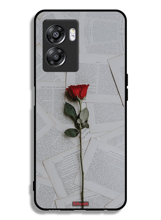 Tolwak Oppo A57 5G Protective Case Cover Rose On Papers - Image 2