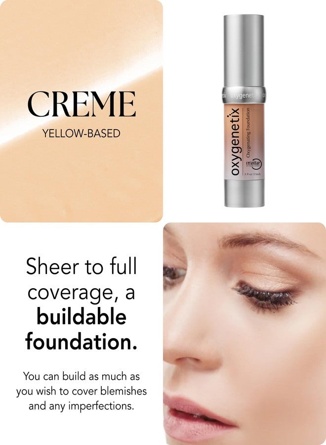 Oxygenetix Oxygenating Foundation - Crème | Breathable Makeup for Face | Buildable Coverage with Weightless Feel | Longwear Foundation for Women | Safe for Sensitive or Laser-Treated Skin - Image 4