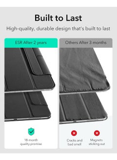 Rock Pow Case For iPad Pro 13 Inch Case M4(2024) Powerful Magnetic Attachment Slim Trifold Stand Case Supports Pencil Pro and Pencil(USB-C) Auto Wake/Sleep Durable Protection Rebound Series  - Image 5