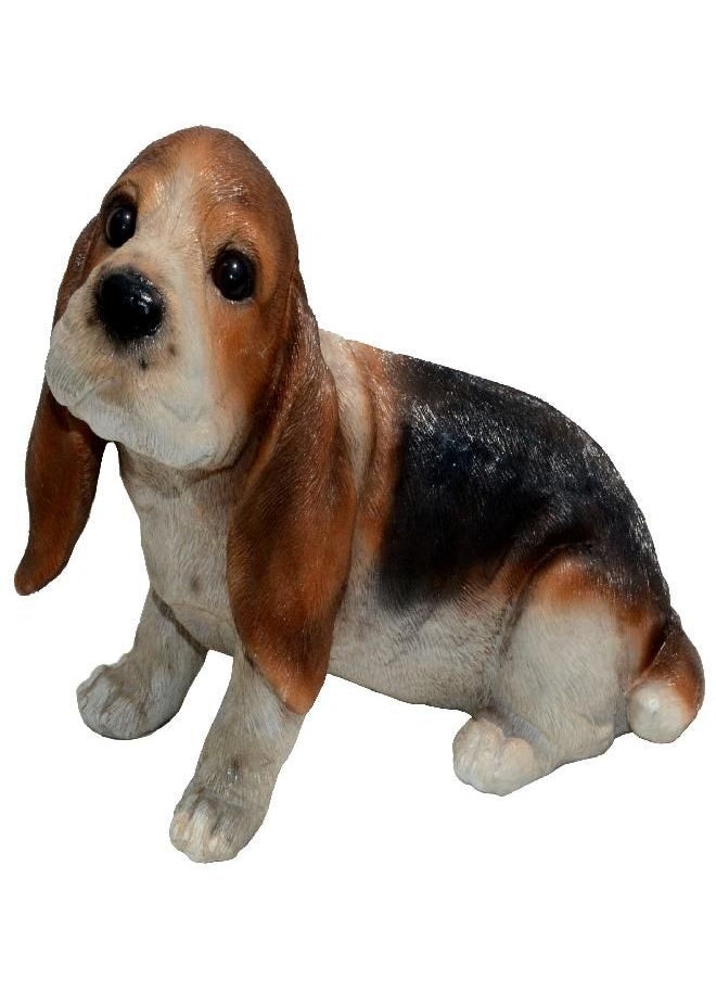 Michael Carr Designs - Michael Carr Designs Ears-Basset Hound Puppy M Outdoor Puppy Dog Figurine for Gardens, patios and lawns (80109) - Image 1