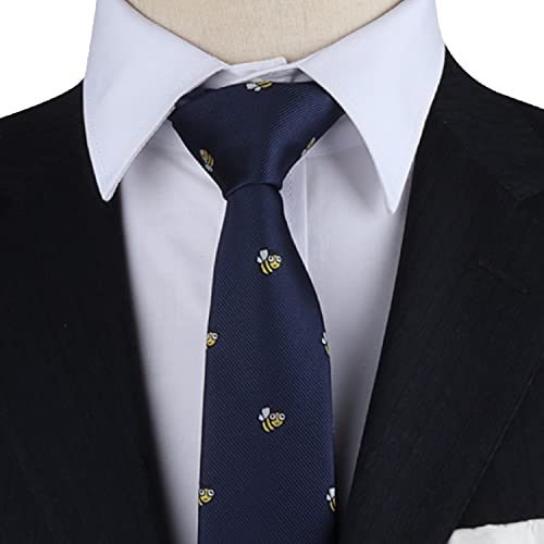 AUSCUFFLINKS Honey Bee Neckties Present for Men | Bee Animal Lover Neck Ties | Insect Funky Happy Novelty Cute Ties for Him (BEE) - Image 2