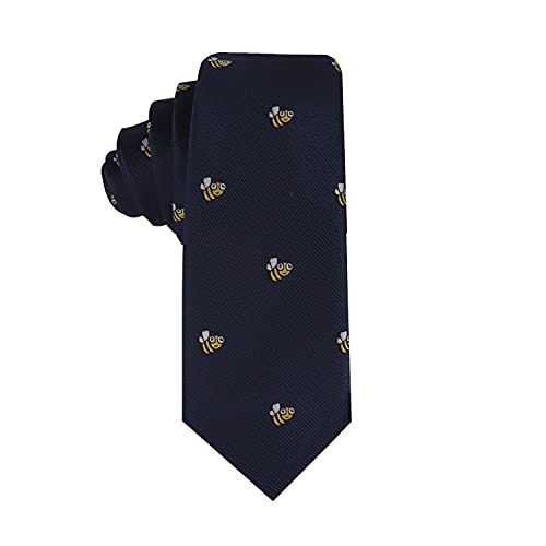 AUSCUFFLINKS Honey Bee Neckties Present for Men | Bee Animal Lover Neck Ties | Insect Funky Happy Novelty Cute Ties for Him (BEE) - Image 3