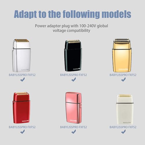 BOEEA Replacment Charger for BaByliss PRO Shaver FXFS2 FXFS2G, 4.5V Adapter Compatible with BaBylissPRO Barberology Cordless Metal Double Foil Shaver FXFS2 Power Cord Supply - Image 3