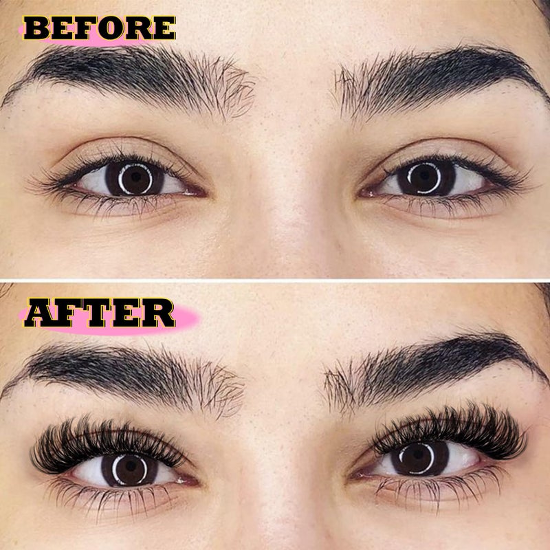 Alice 280Pcs Wispy Individual Lashes DIY Eyelash Extensions 8-16MM D-Curly Lash Extensions Lash Clusters 80D Cluster Eyelashes DIY at Home by ALICE - Image 5