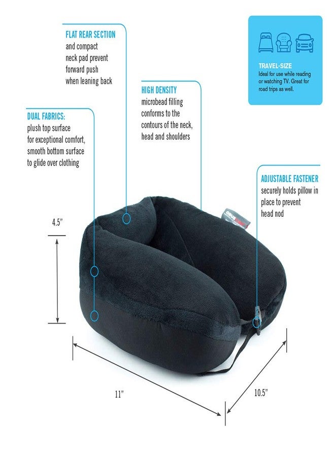 ObusForme Microbead Travel Neck Pillow|Adjustable|for Neck, Head and Shoulder Support - Image 3