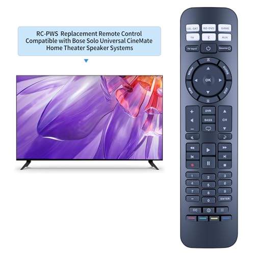 PZL Replacement Remote Control for Bose RC-PWS III Universal Remote Control, Compatible with Bose Cinemate I IIGS 1SR Solo5 Solo 10 & 15 Solo TV Sound Systems & CineMate Home Theater Speaker Systems - Image 3