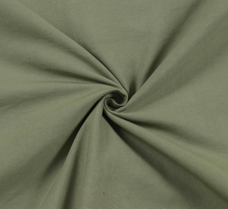 TIB® Glace Cotton King Size Elastic Bedsheet with 2 Pillow Covers, 140 GSM, 72x78x8 Inches. (Dark Green) - Image 4
