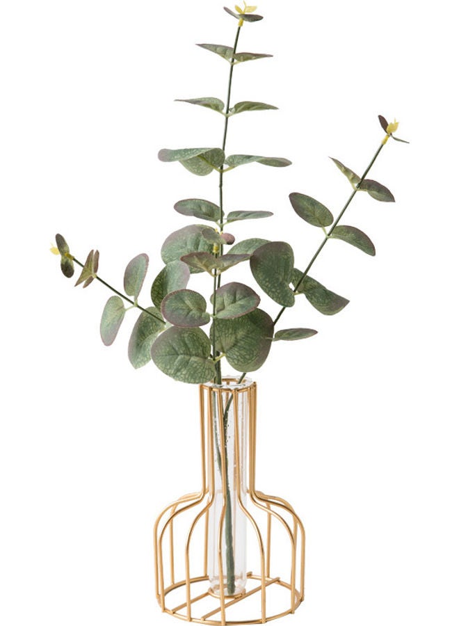 1 Piece Flower Vase Bottle gold 4x15x10cm - Image 2