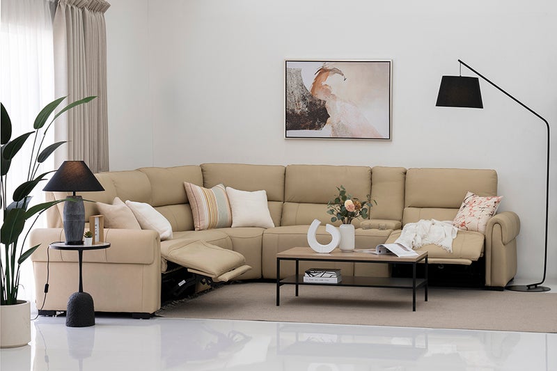 ROYAL FURNITURE Eton Recliner Corner Sofa for Living Room - Image 1