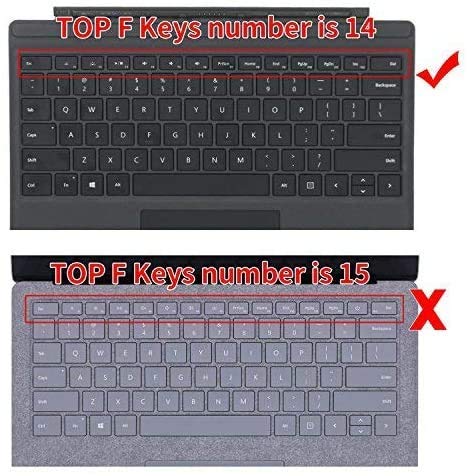 Oaky Premium Keyboard Cover Skin for Microsoft Surface Pro X 2019-2020 Ultra-Thin TPU Keyboard Skin Protector US Layout - Image 2