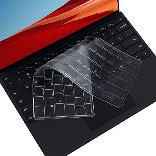 Oaky Premium Keyboard Cover Skin for Microsoft Surface Pro X 2019-2020 Ultra-Thin TPU Keyboard Skin Protector US Layout - Image 1