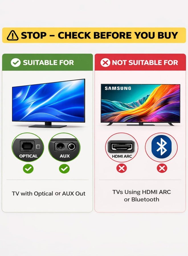 Avantree Oasis Plus 2 – Bluetooth Transmitter for TV with Remote Volume Control, Supports Two Headphones, aptX-Adaptive, Soundbar Passthrough, for Optical or AUX TVs - Image 4
