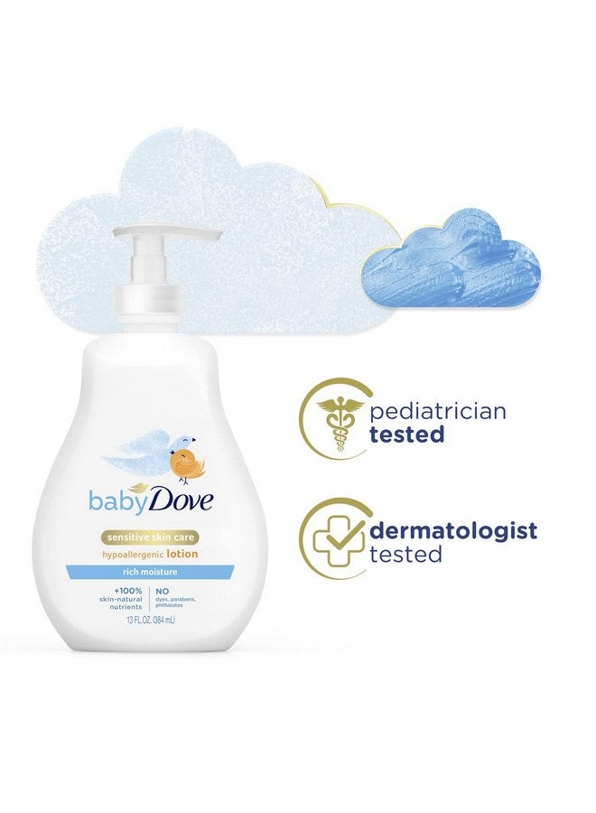 بيبي دوف لوشن بيبي دوف، مرطب غني، 13 أونصة (عبوة من 3 قطع) - Image 2