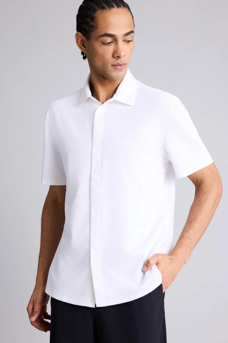 DeFacto Slim Fit Short Sleeve Shirt