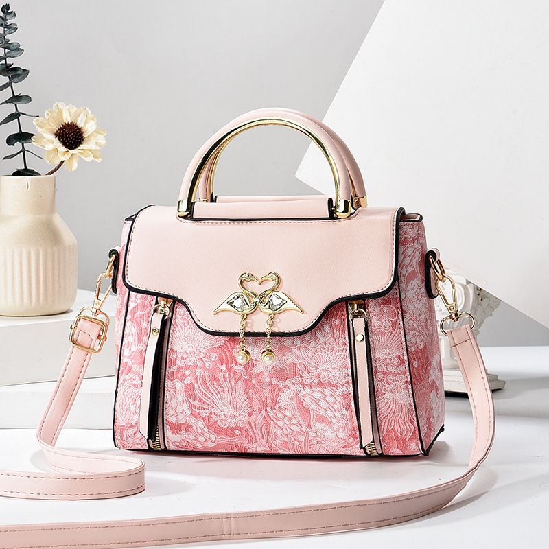 Texted New Style Women'S Bag Light Luxury Fashion Printed Women'S Handbag Internet Celebrity Western Style Wife Shoulder Crossbody Bag - Image 1