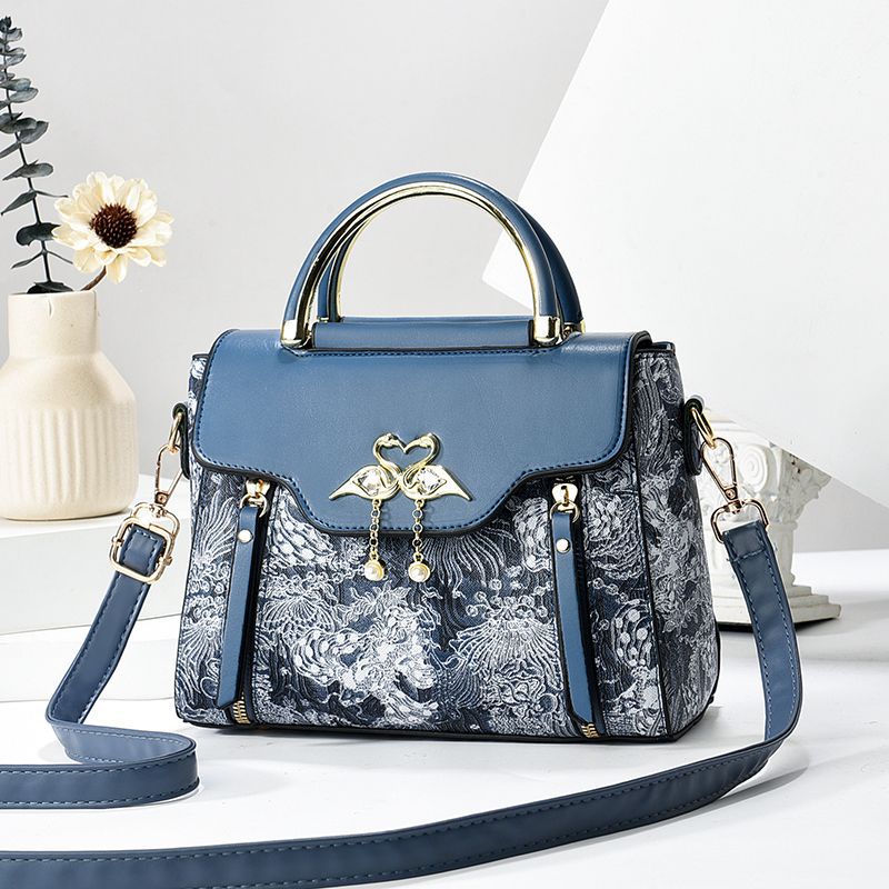 Texted New Style Women'S Bag Light Luxury Fashion Printed Women'S Handbag Internet Celebrity Western Style Wife Shoulder Crossbody Bag - Image 2