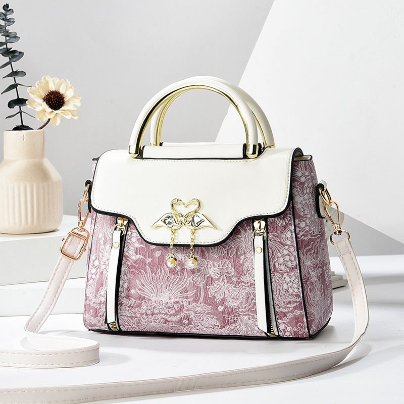 Texted New Style Women'S Bag Light Luxury Fashion Printed Women'S Handbag Internet Celebrity Western Style Wife Shoulder Crossbody Bag - Image 3