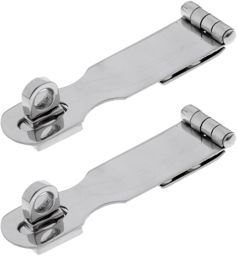 Heavy Duty Stainless Steel Swivel Locking Hasp and Staple Latch for Door Boat Caravan RV 92mm - Image 4