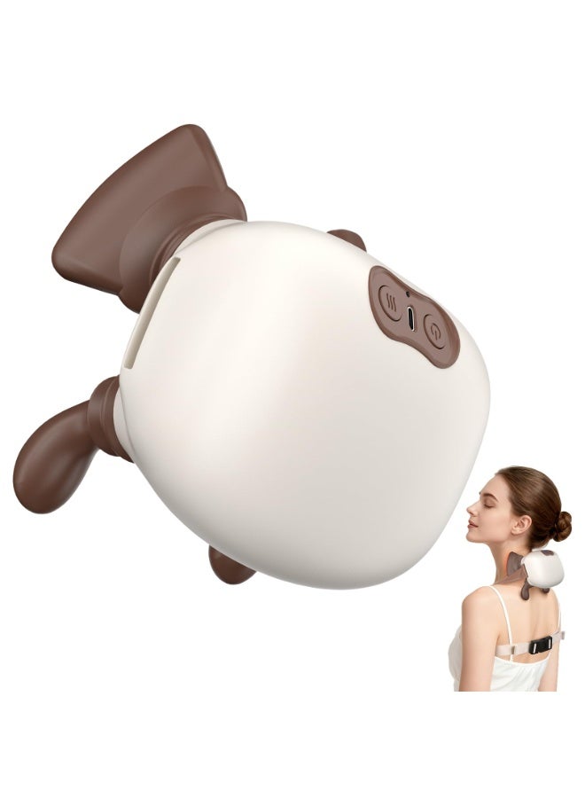 Arabest 4D Neck Massager,Shoulder Hot Compress Massager, a wireless and portable massager that simulates human hand operation,suitable for relieving neck pain and relaxing muscles,with 3 adjustment modes. - Image 1