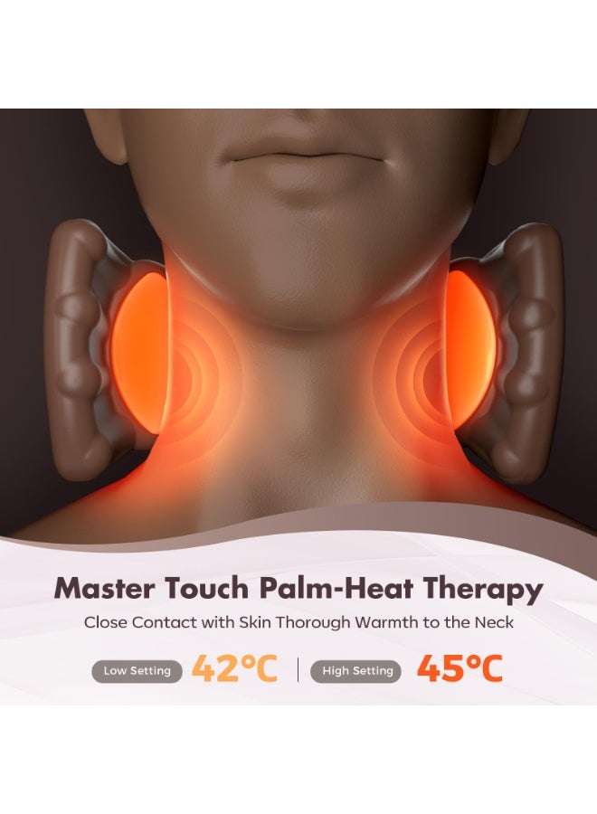 Arabest 4D Neck Massager,Shoulder Hot Compress Massager, a wireless and portable massager that simulates human hand operation,suitable for relieving neck pain and relaxing muscles,with 3 adjustment modes. - Image 5