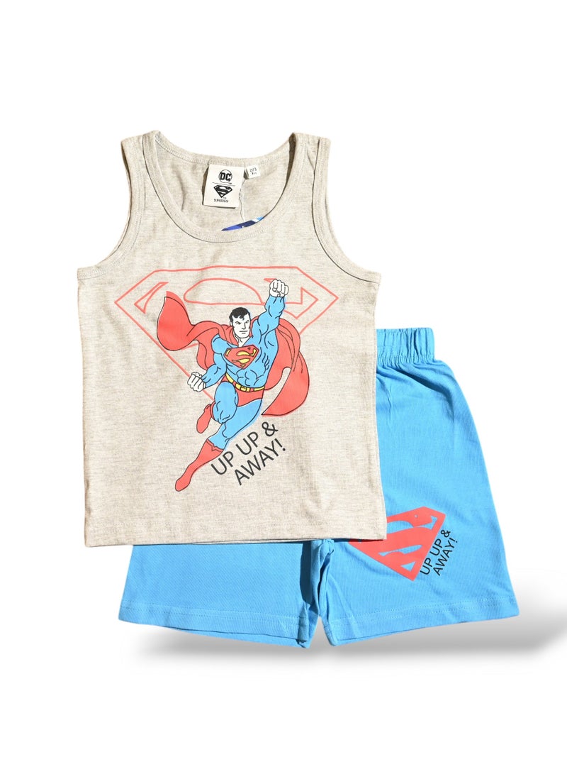 SUPERMAN SUPERMAN - ‬‪BOYS SLEEVELESS SHORT SET‬  - Image 1
