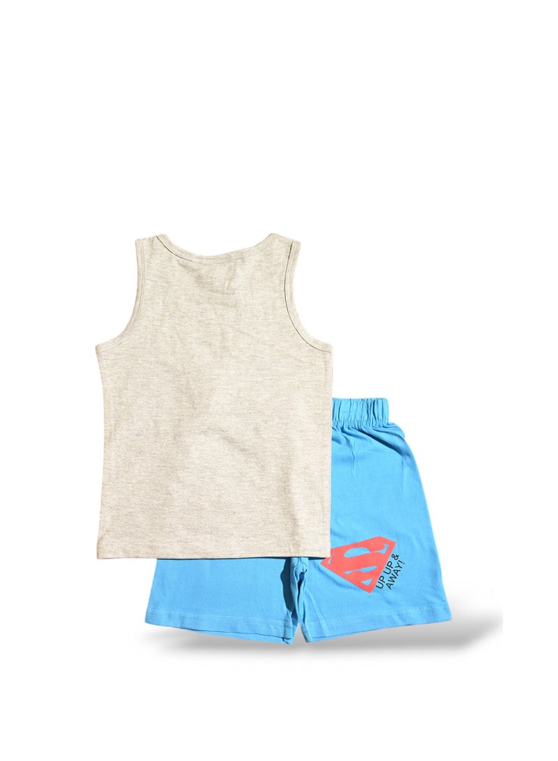 SUPERMAN SUPERMAN - ‬‪BOYS SLEEVELESS SHORT SET‬  - Image 4