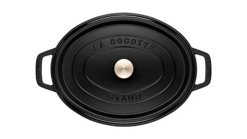 STAUB 40509-322-0 Cocotte Oval 33cm Black - Image 4