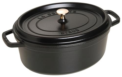 STAUB 40509-322-0 Cocotte Oval 33cm Black - Image 1