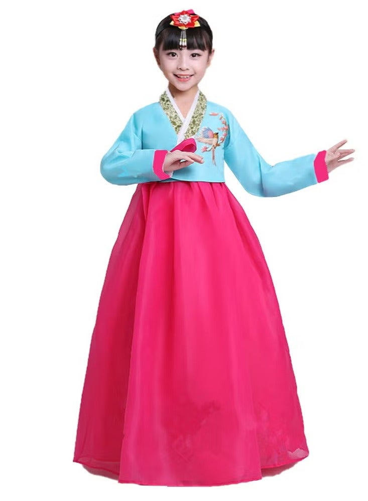 Girl Hanbok Dance Dress Korea Traditional Dress Cosplay Outfit National Costume Kids Dance Performance Wear - Image 1