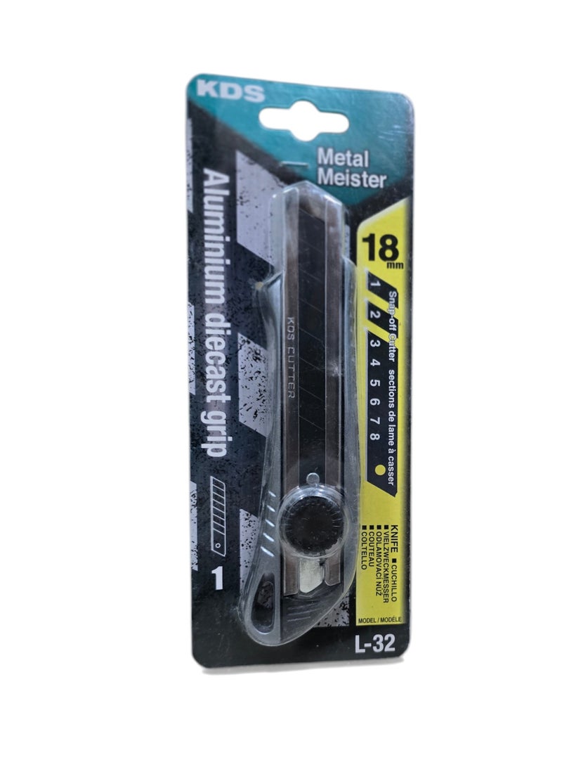 KDS L-32 18mm Metal Cutter Knife - Image 5